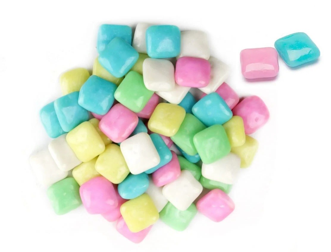Bayside Candy Polar Mints Chiclets – Candy-Coated Mint Chewing Gum Squares