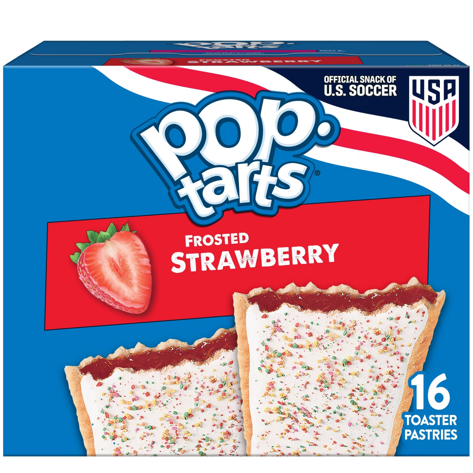 Pop-Tarts Frosted Strawberry Milkshake Toaster Pastries, Breakfast Foods….
