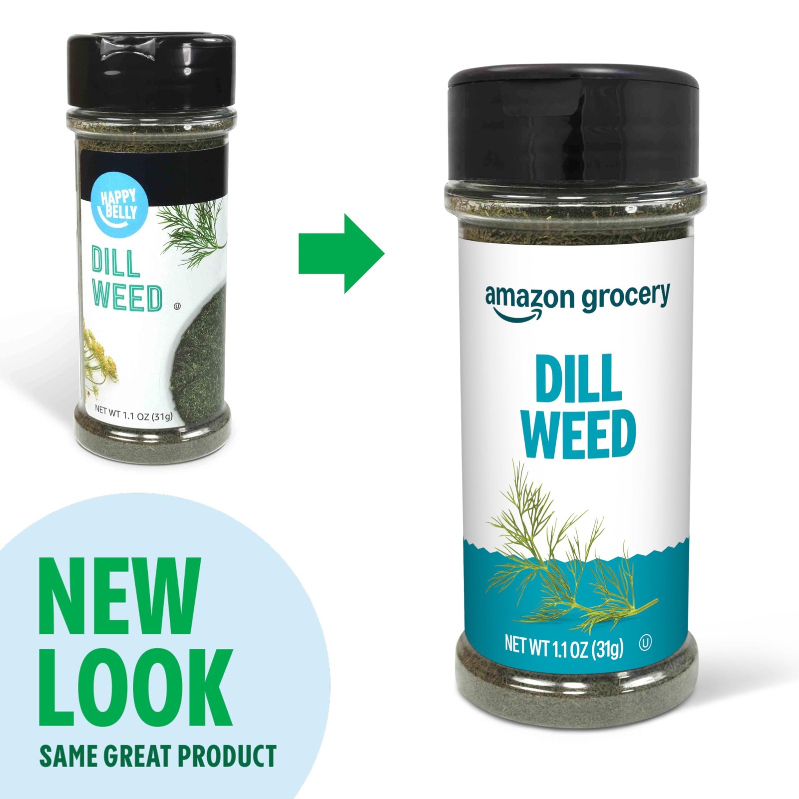 Amazon Grocery, Dill Weed, 1.1 Oz ounce (Pack of 1)