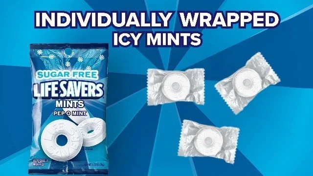 Life Savers Sugar Free Variety Bundle Breath Mints Hard Candy 2.75oz (Pack of 4)