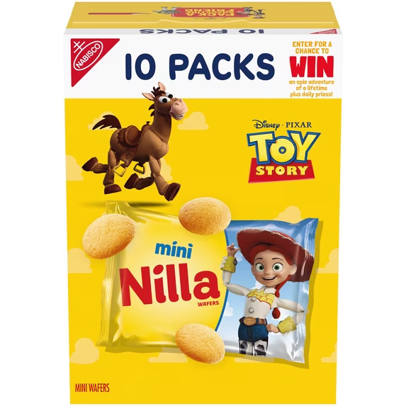 NILLA Wafers Mini Cookies, Vanilla Wafers, 10 Snack Packs