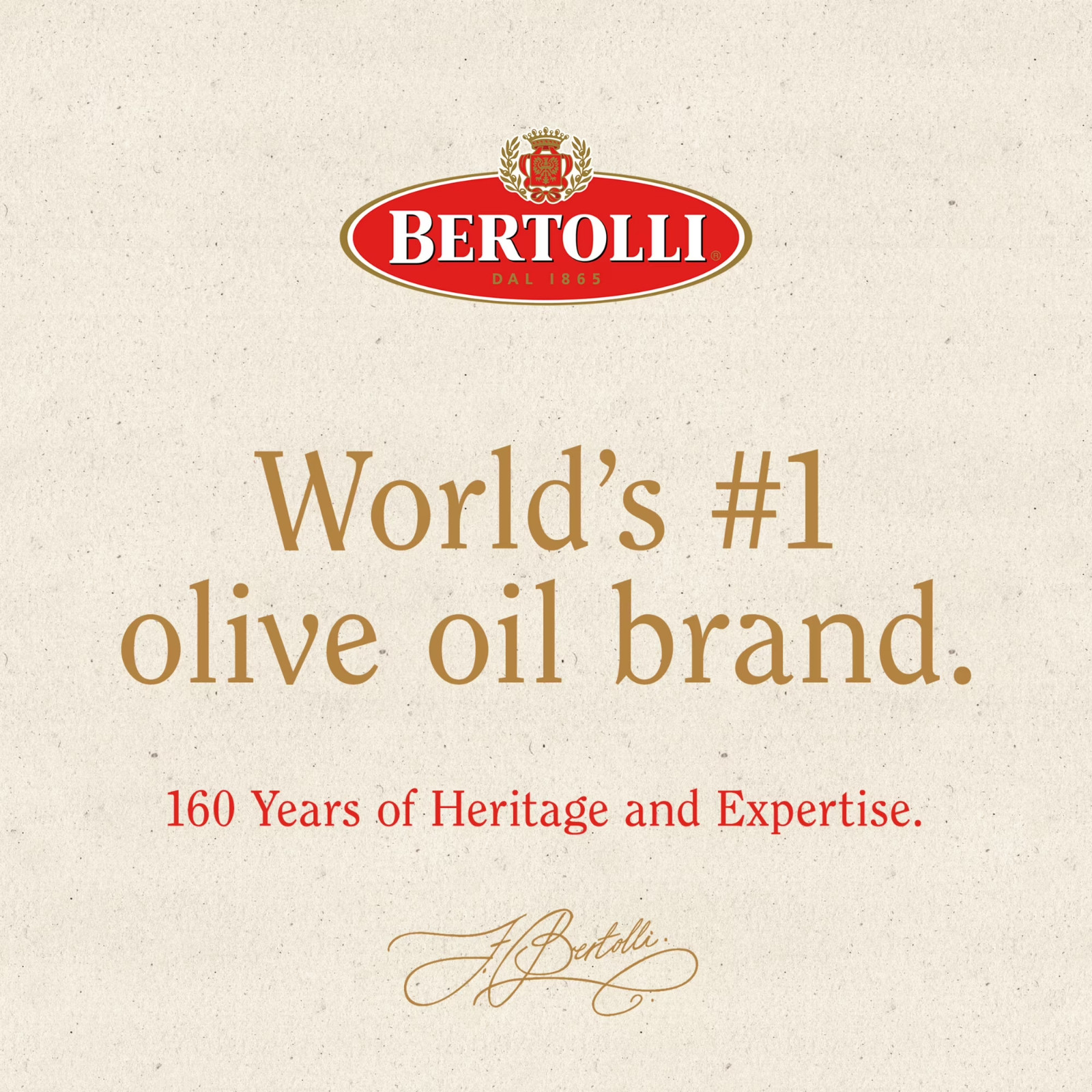 Bertolli Extra Virgin Olive Oil, Rich Taste, First Cold Pressed, Contains Polyph