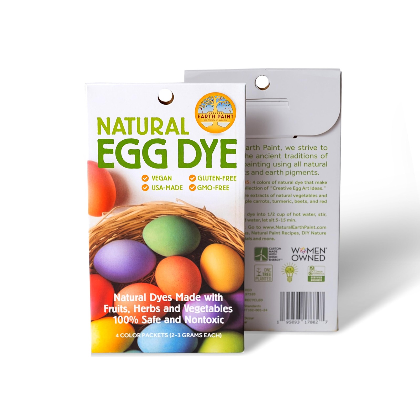 Egg Dye Kit – 4 Food-Safe Natural Colors, Eco-Friendly & Non-Toxic – Easy