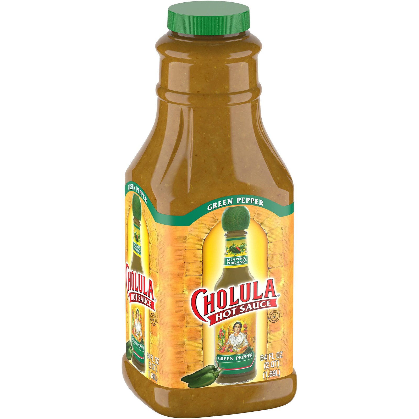 Cholula Green Pepper Hot Sauce, 64 fl oz – One 64 Fluid Ounce Bulk Container