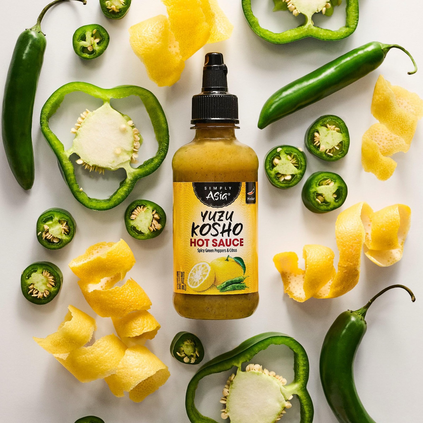 Simply Asia Hot Sauce, Yuzu Kosho, Bright, Zesty, Citrus 8 Fl Oz (Pack of 1)