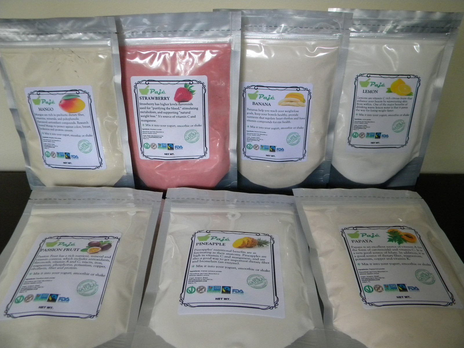Coconut water powder 8oz 1/2lb Electrolyte Hydration digestion metabolism PAJE