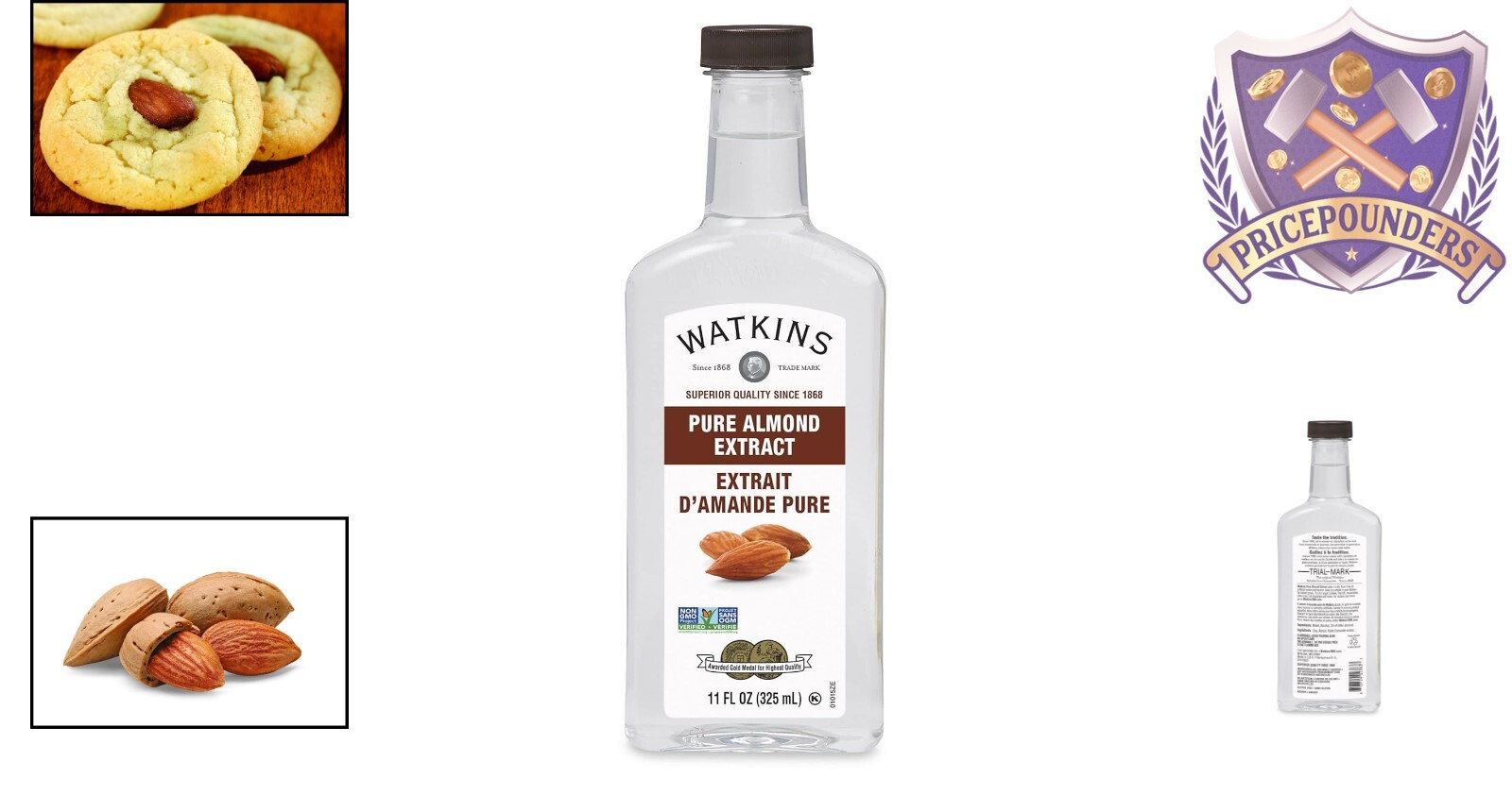 Pure Almond Extract 11 oz Natural Flavoring Baking Cooking Non-GMO Gluten Free