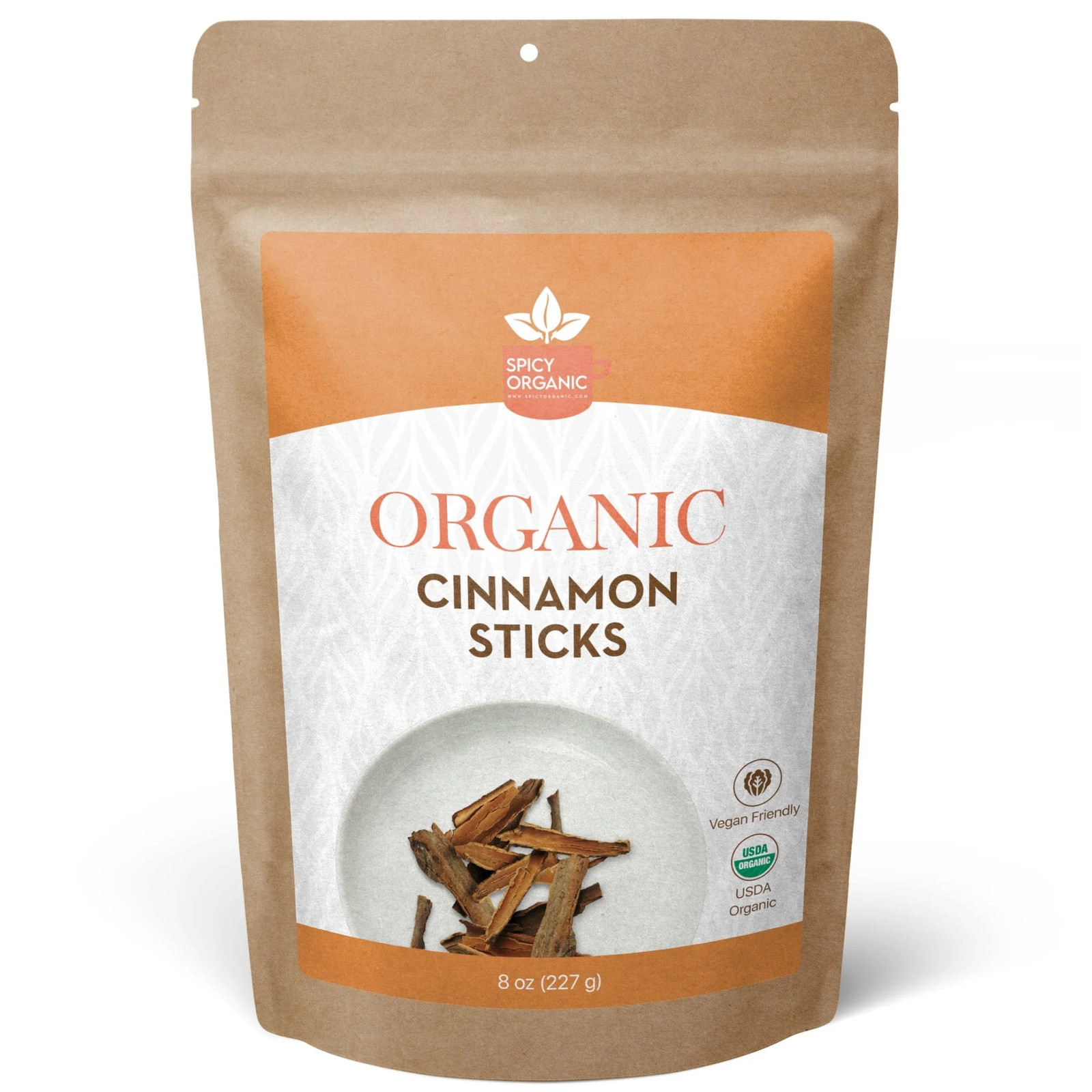 Spicy Organic Cassia Cinnamon Whole 8 oz | USDA Organic