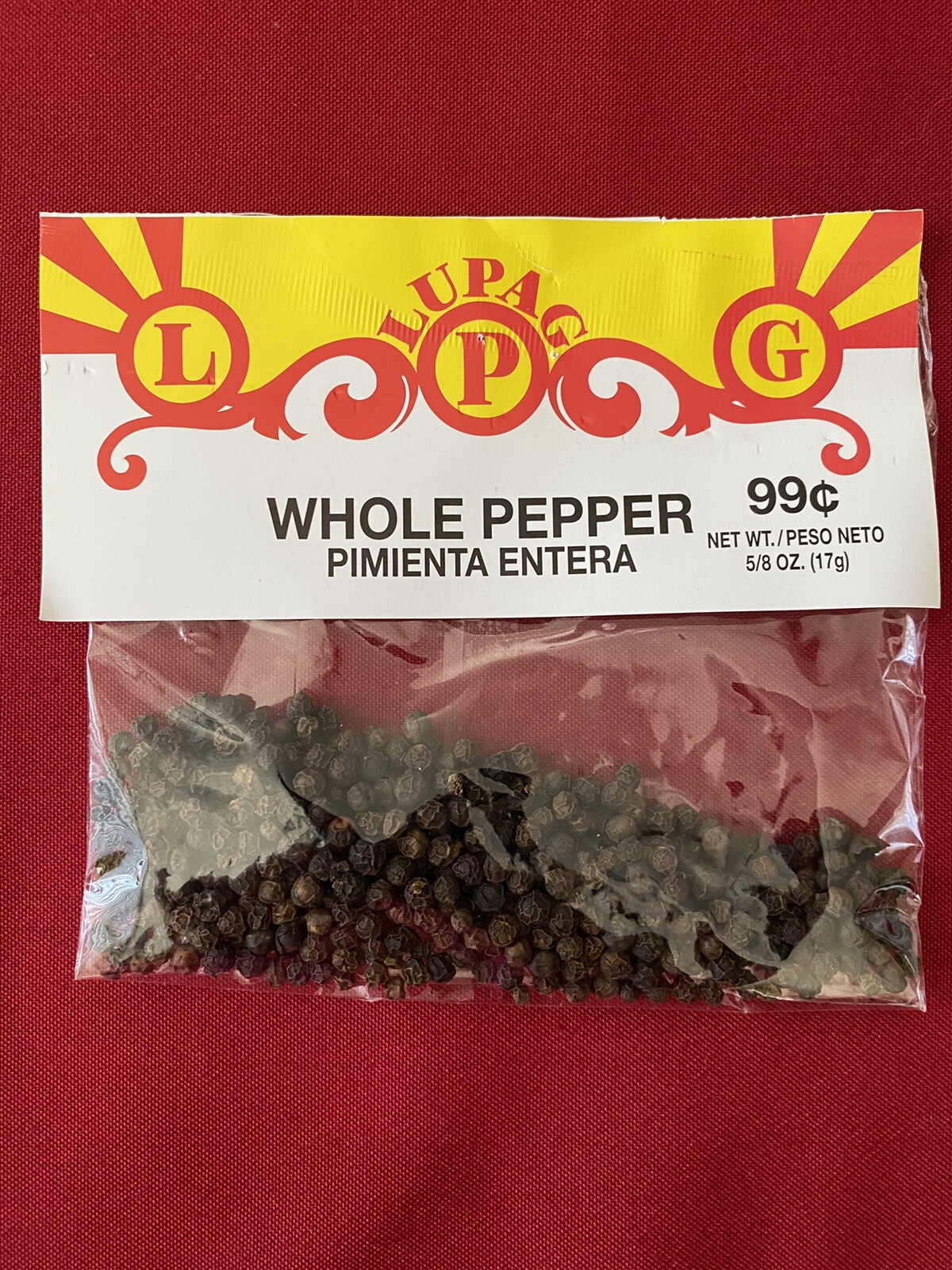 Black Peppercorn Pimienta Entera 5/8 oz New