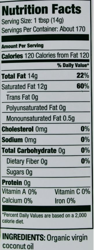 Kirkland 100% USDA Organic Coconut Oil Virgin Cold Pressed Unrefined, 84 FL OZ