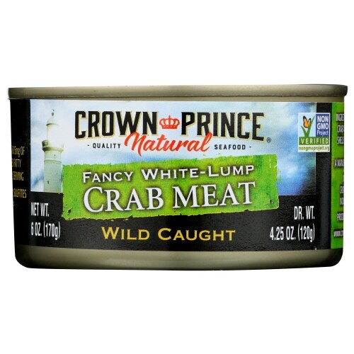 Crab Meat White Lump Case of 1 X 6 Oz By Crown Prince