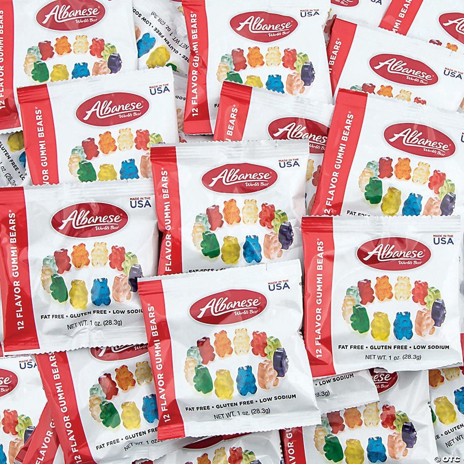 Albanese World’s Best Gummi Snack Packs, 12 Flavor Gummy Bears Candy (2 Pounds)