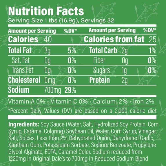 Dale’s Seasoning Reduced Sodium Blend, 16 fl. oz., Liquid Marinade