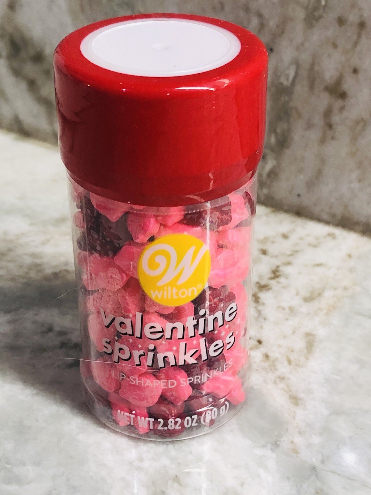 Wilton-Lips Shaped SprinklesValentine Sprinkles-2.82oz/80gm
