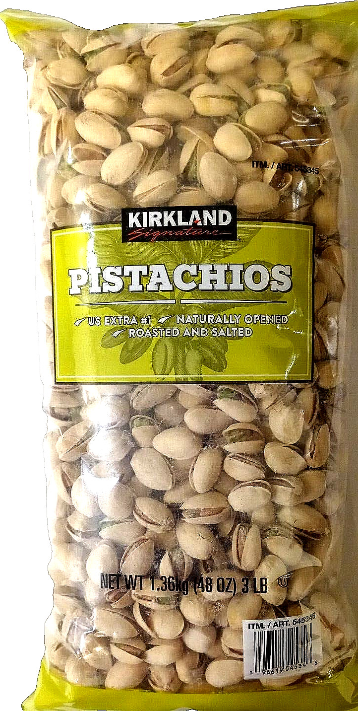 Kirkland Signature In-Shell Pistachios Roasted & Salted 3 lb EXP 06/2025