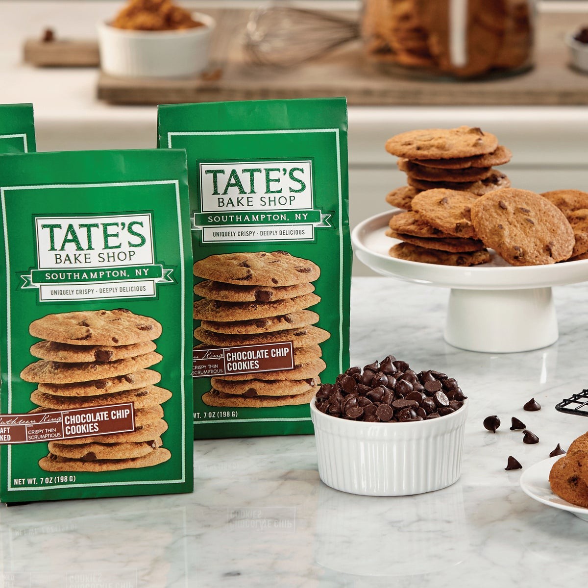 Tate’s Bake Shop Tiny Tate’s Chocolate Chip Cookies 1001583 Pack of 12 Midwest