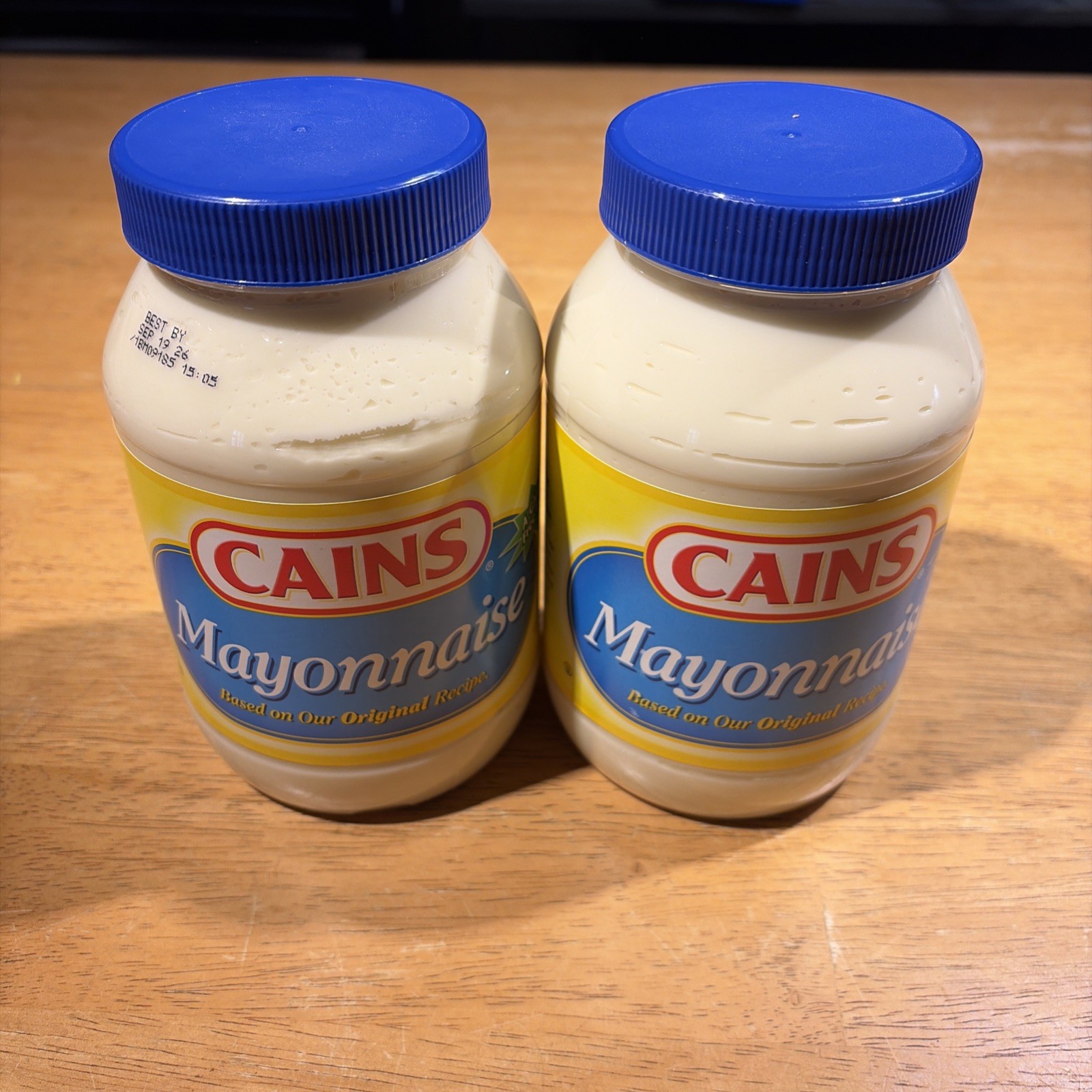 2 Jars CAINS Mayonnaise Mayo 30 oz New England Boston Food Condiment Caines Kane