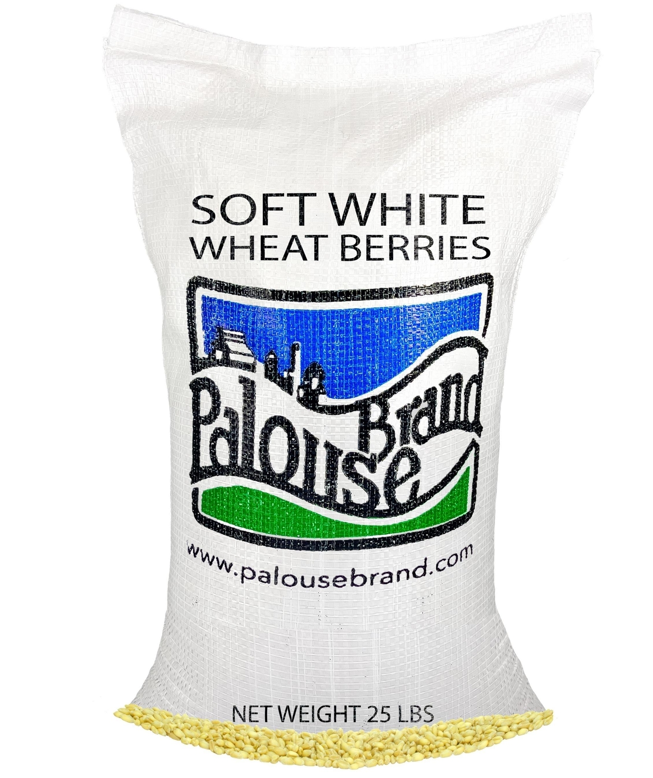 Palouse Brand Soft White Wheat Berries | Bulk | 25 LBS