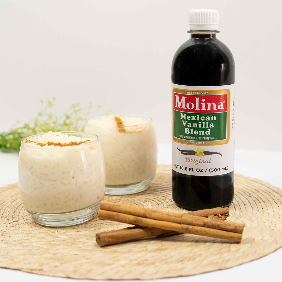 Molina Mexican Natural Vanilla Blend with Pure Vanilla Extract 33.86 FlOz 2Pk