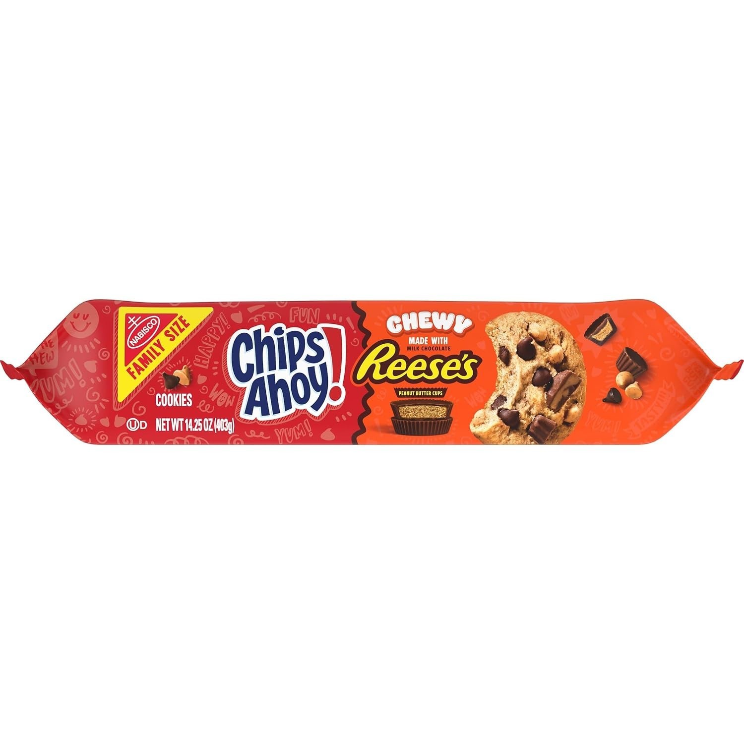 Chewy Chocolate Chip Cookies with Reese’s Peanut Butter Cups, Family Size, 14…