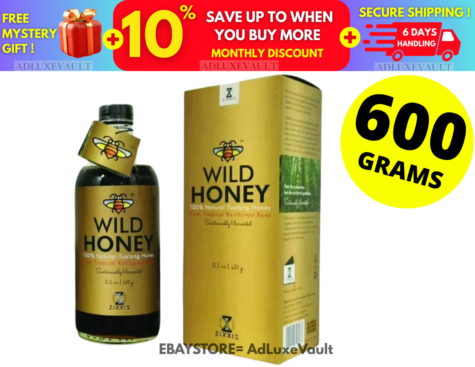 Nirwana Tualang Wild Bee Honey 600 Grams