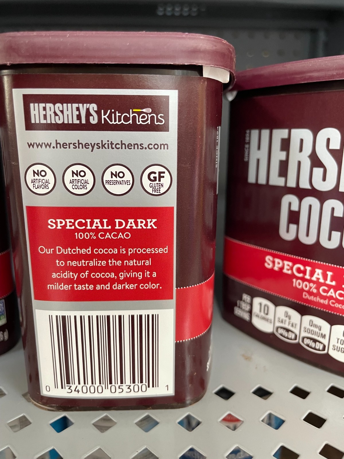 5 Pack Hershey’s Special Dark Dutched Cocoa Powder 8 oz 100% Cacao Gluten Free
