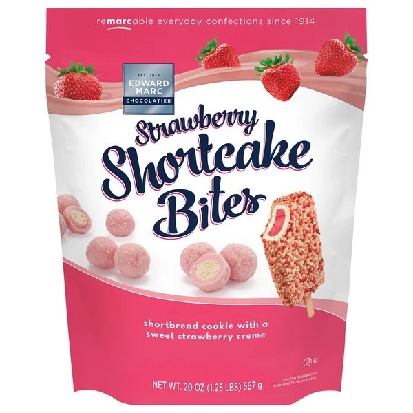 Edward Marc Strawberry Shortcake Bites, 20 oz Bag