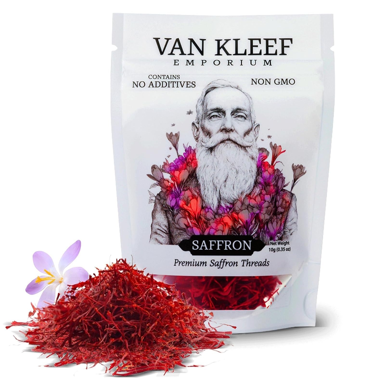 Van Kleef Emporium Kashmiri Saffron Threads – 1 Gram Organic Spice