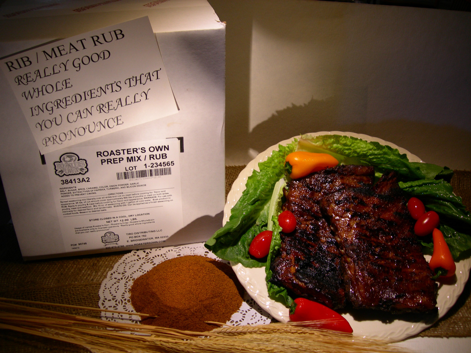 6 LBS. PREP MIX / RIB RUB, RESTAURANT USE,GRILL BBQ. RIBS MEAT DRY RUB SEASONING