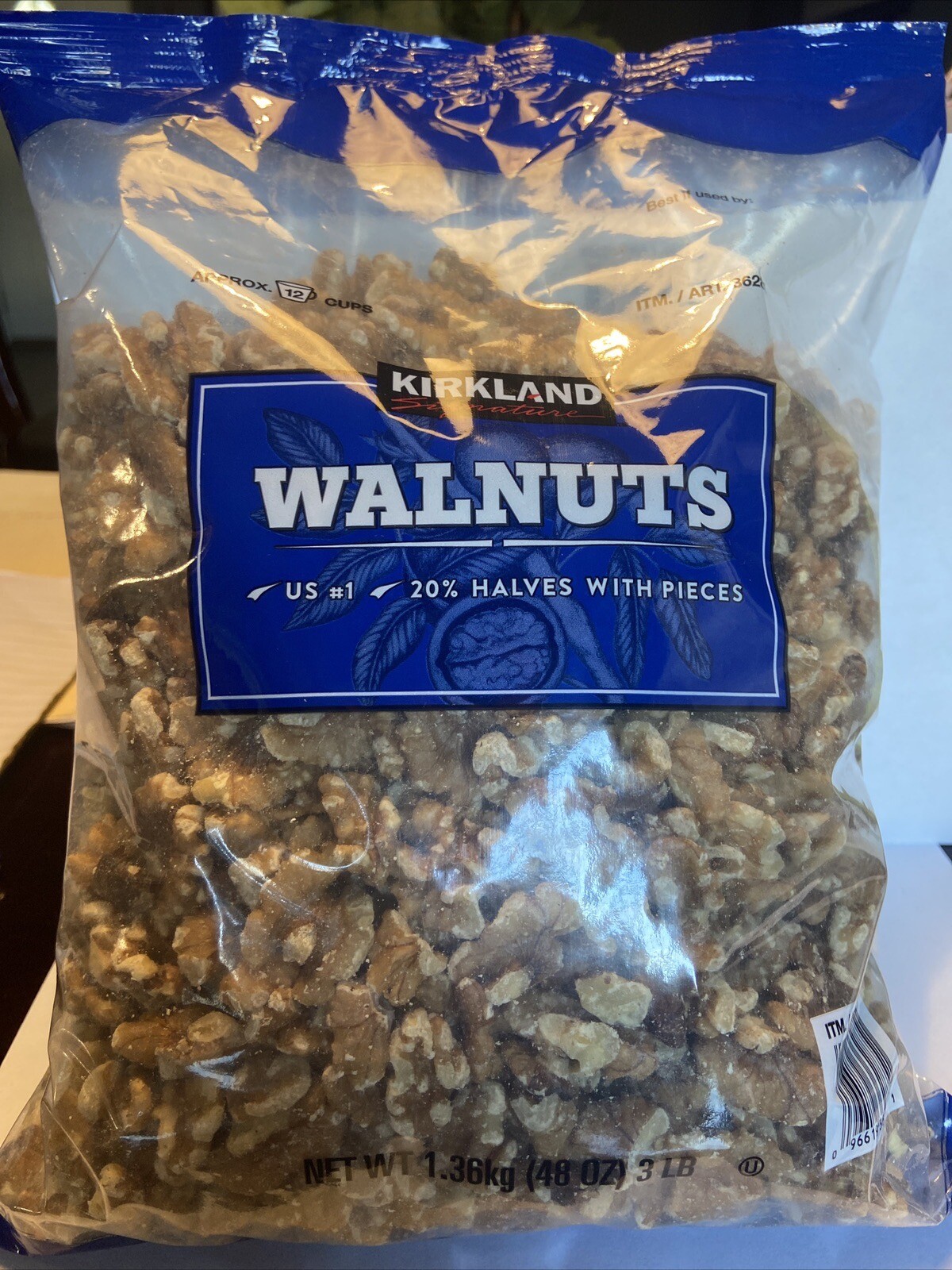 Kirkland Signature Walnuts Halves And Pieces 48 oz. (3 pounds) Product Of USA!
