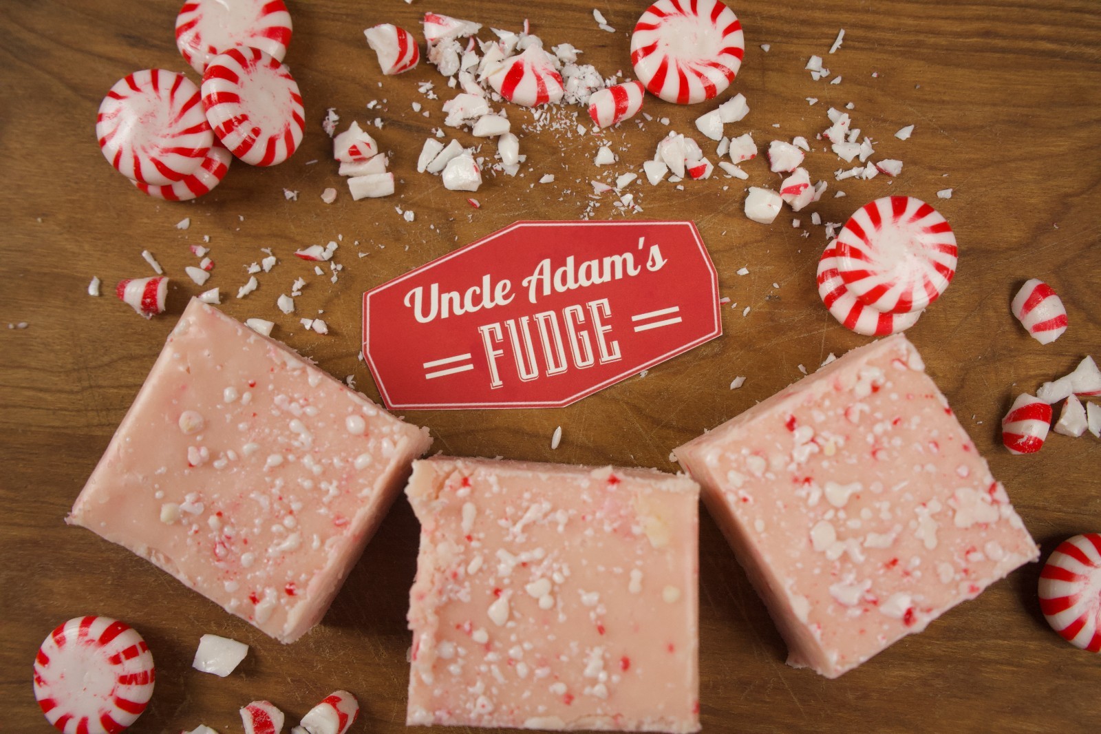 «Uncle Adam’s Fudge» PEPPERMINT FUDGE (1.5 pounds)