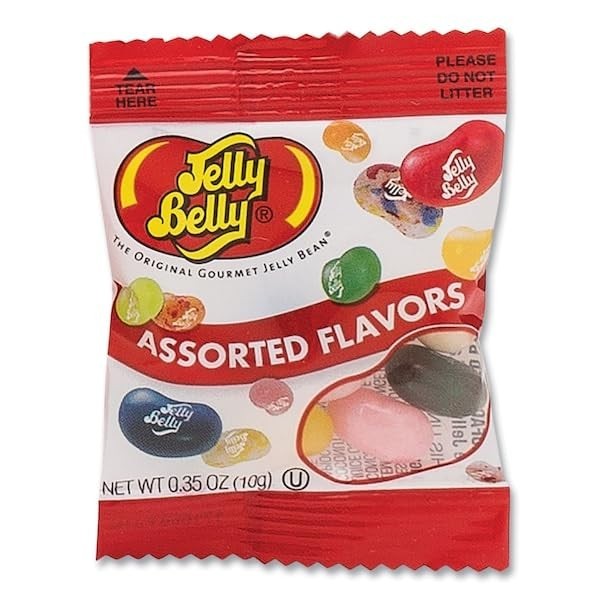 Assorted Jelly Beans, 20 Flavors, 0.35oz Packs, 80 Ct