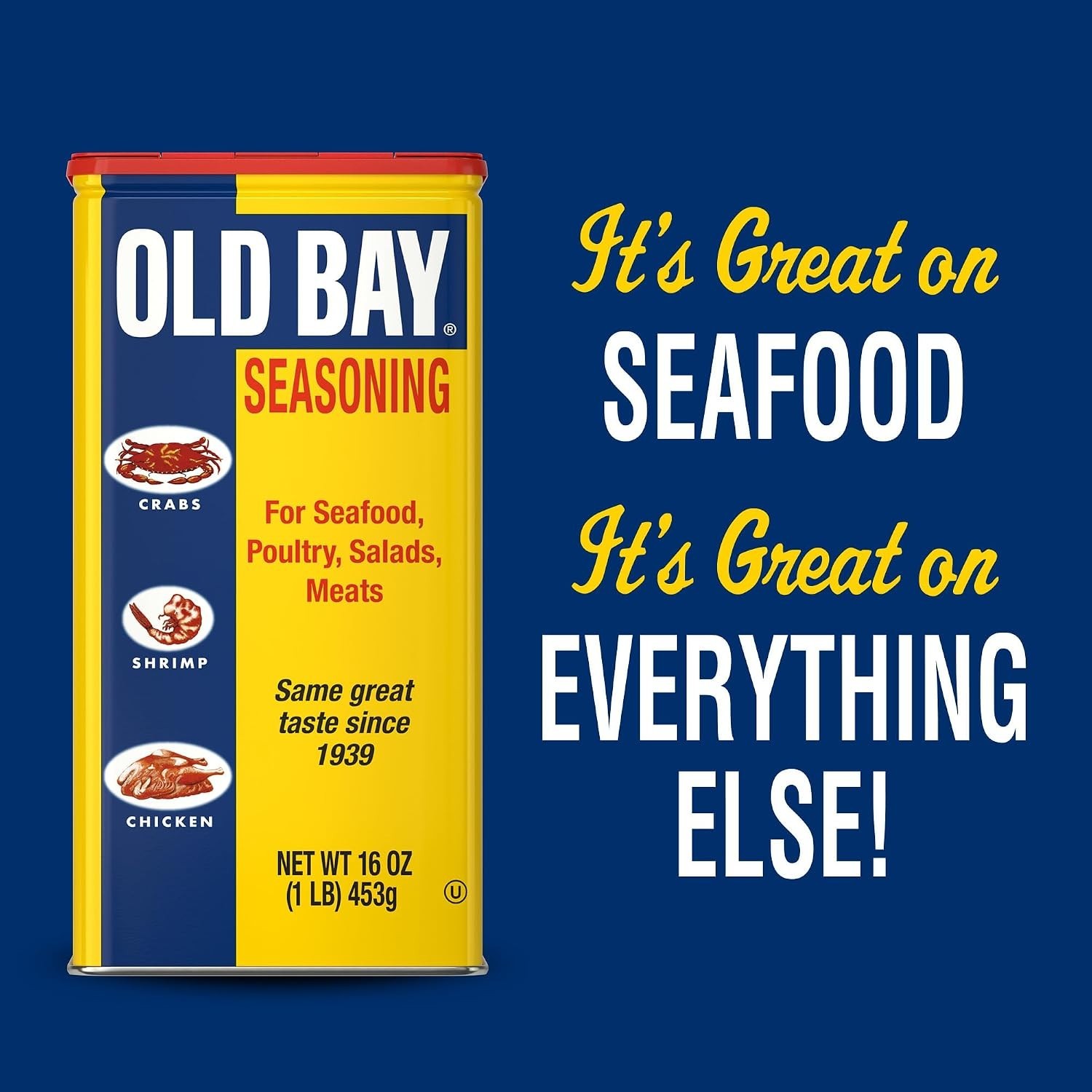 Versatile 16 oz Old Bay Seasoning – Perfect for Seafood, Chicken, & Snacks