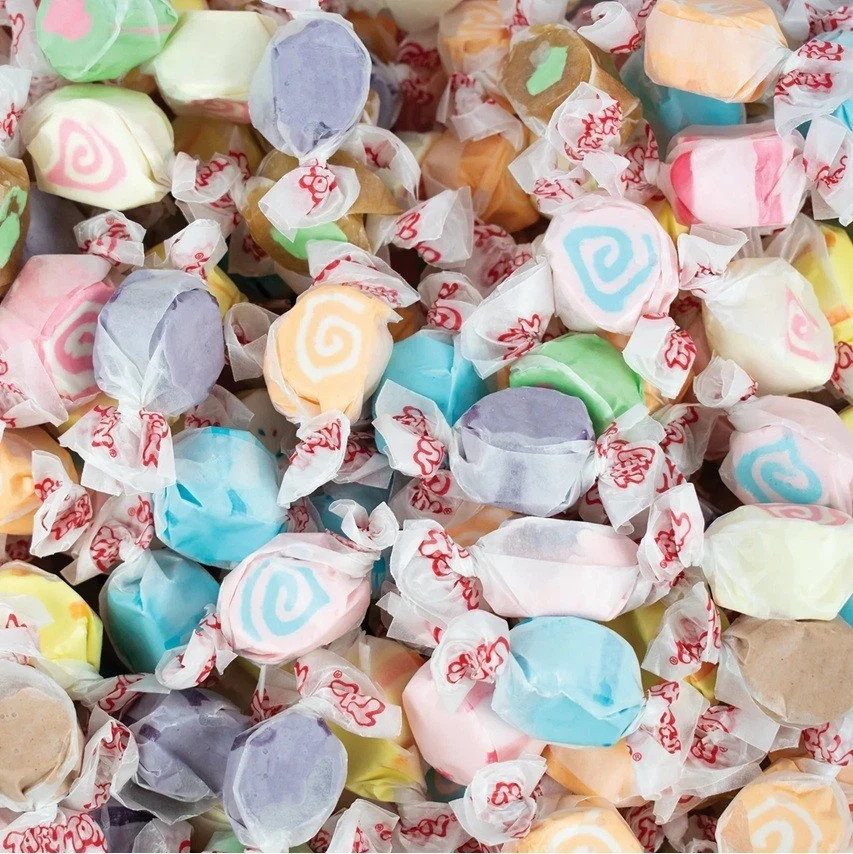 Taffy Town Salt Water Taffy, 12 Assorted Flavors, Soft & Chewy Candy (2 Pounds)