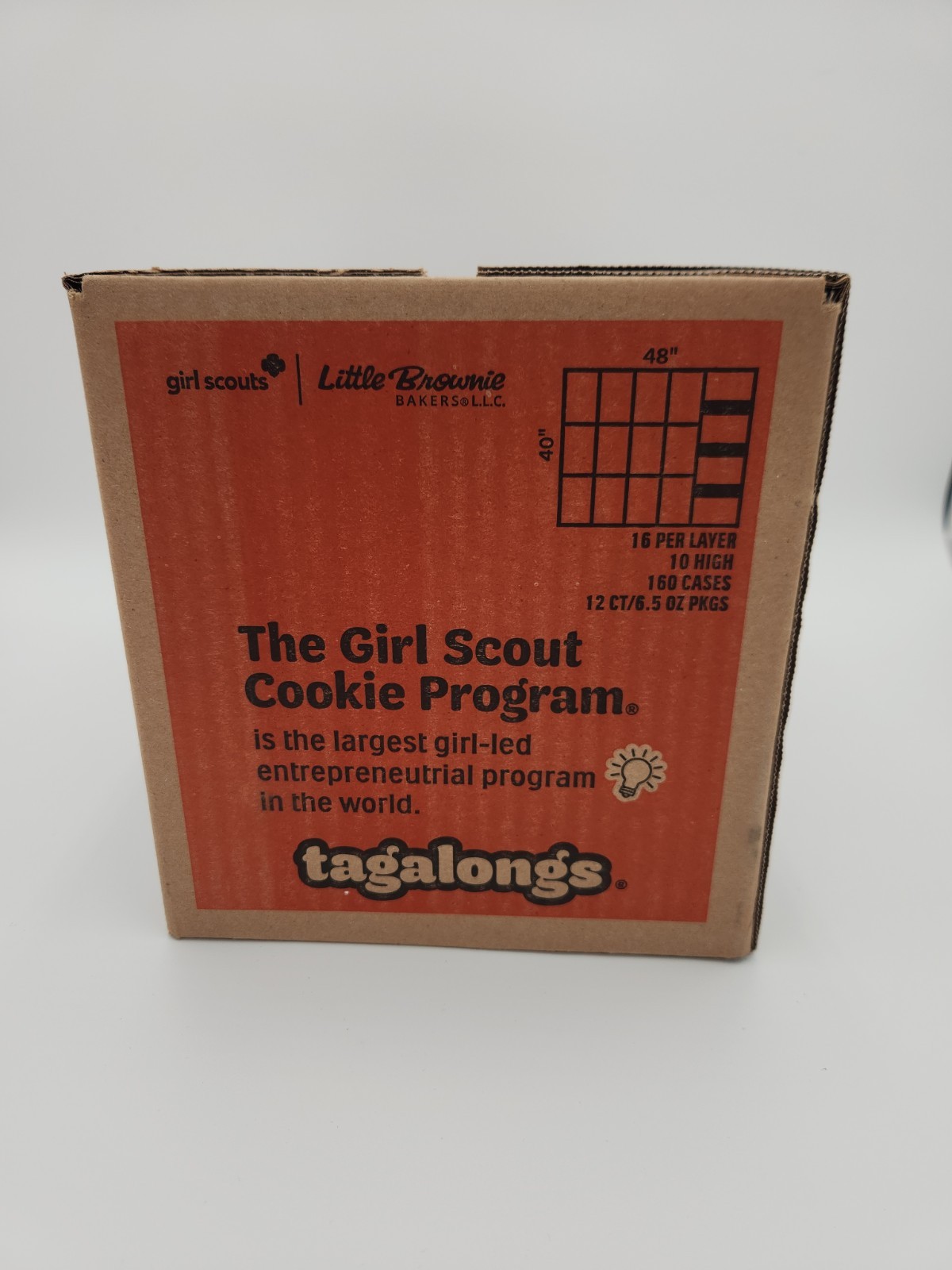 LAST CHANCE Girl Scout Cookies TAGALONGS Case = 12 Boxes/168 Cookies EXP Jun2027