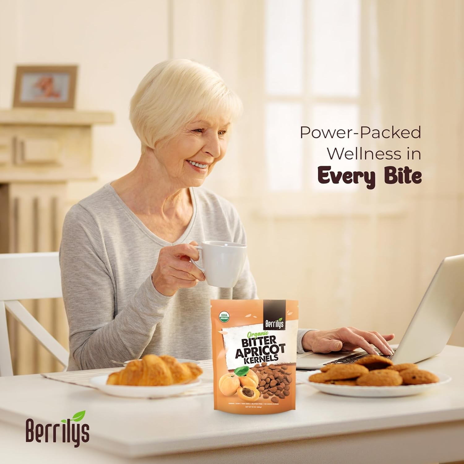 Organic Apricot Seeds Organic Bitter Apricot Kernels, Non-Gmo Vegan Apricot Seed