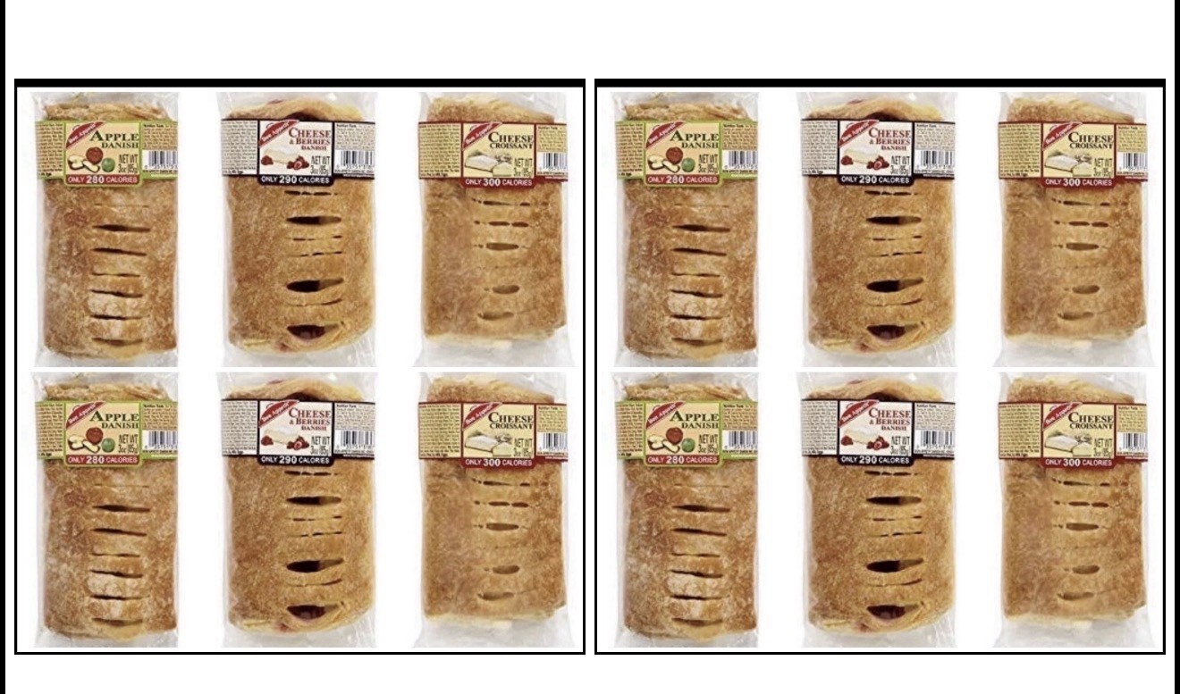 Bon Appetit Gourmet Danish, Variety Pack, 3 oz, 12 count Fresh 300 Calories Each