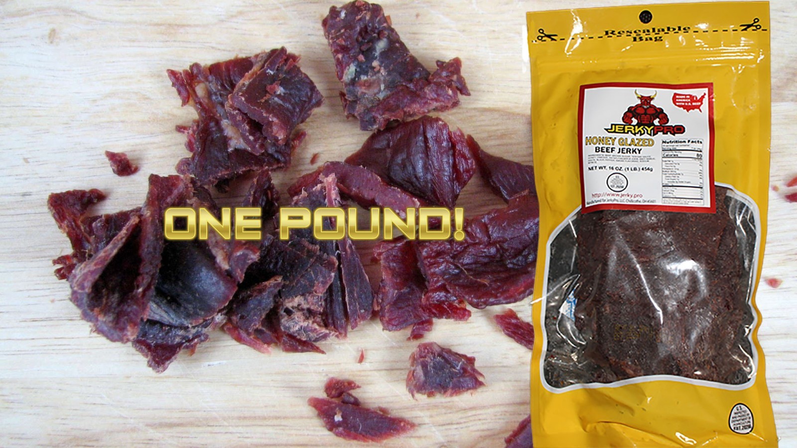 *National Jerky Award Winner* JerkyPro STEAK Beef Jerky *Free Shipping* 1 Pound