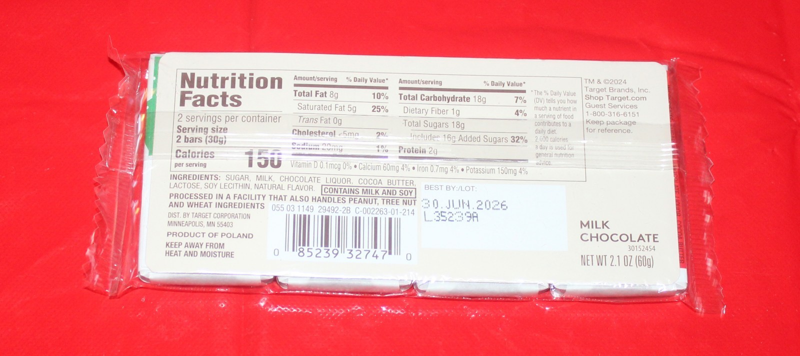Target-Favorite Day Chocolate Bars 0.53 oz 4 pc. *NEW* 5 Packs