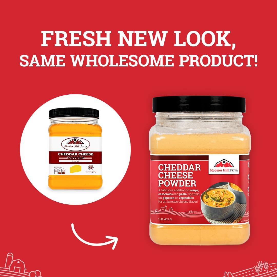 Cheddar Cheese Powder by Hoosier Hill Farm 1 lb