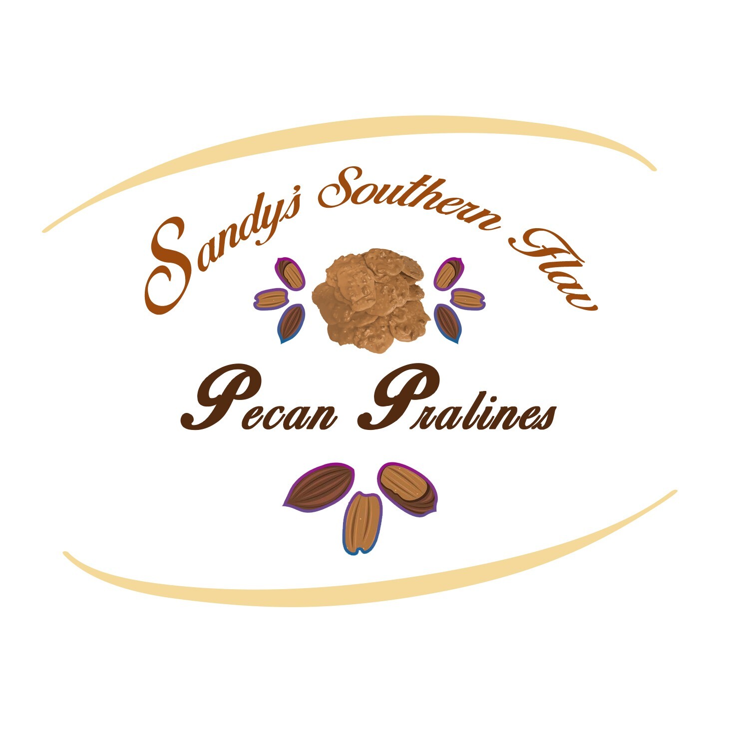 Sandy’s Southern Flav Pecan Pralines NO NUTZ & GREETING CARDS Collection 🩷