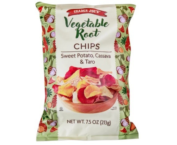 Trader Joe’s Vegetable Root Chips 7.5 oz Bag Sweet Potato Cassava Taro