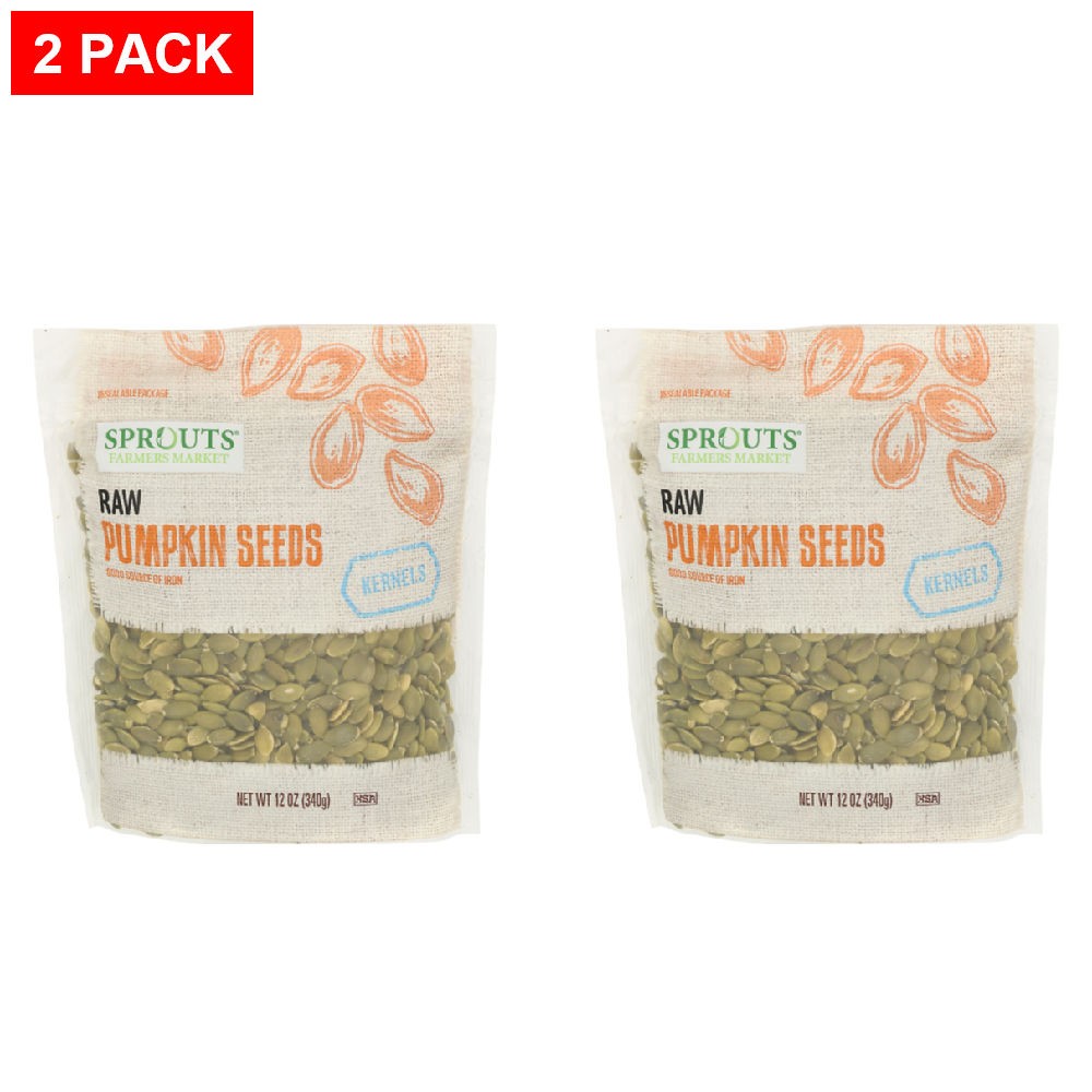 2 Pack – Sprouts Raw Pumpkin Seed Kernels 12 oz