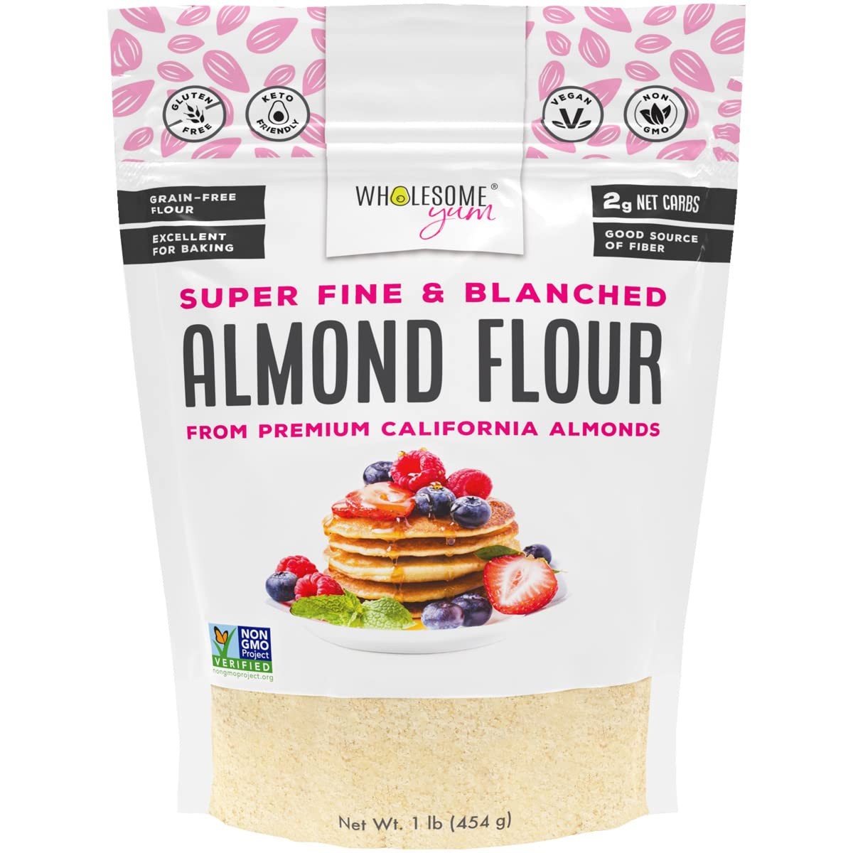 Premium Fine Blanched Almond Flour For Baking & More (16 oz / 1 lb) – Low Car…