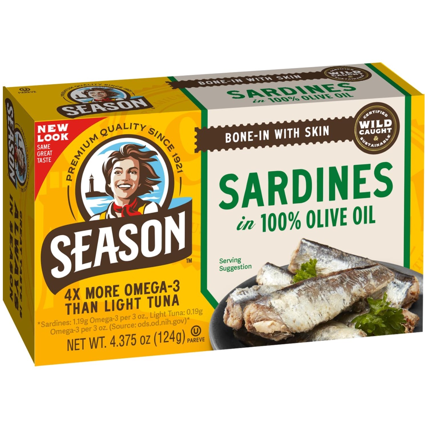 Sustainable Wild Caught Sardines, Omega 3 Boost