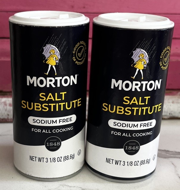 Morton Salt Substitute, 3.12 oz, 2 pk sodium free low cooking spice seasoning