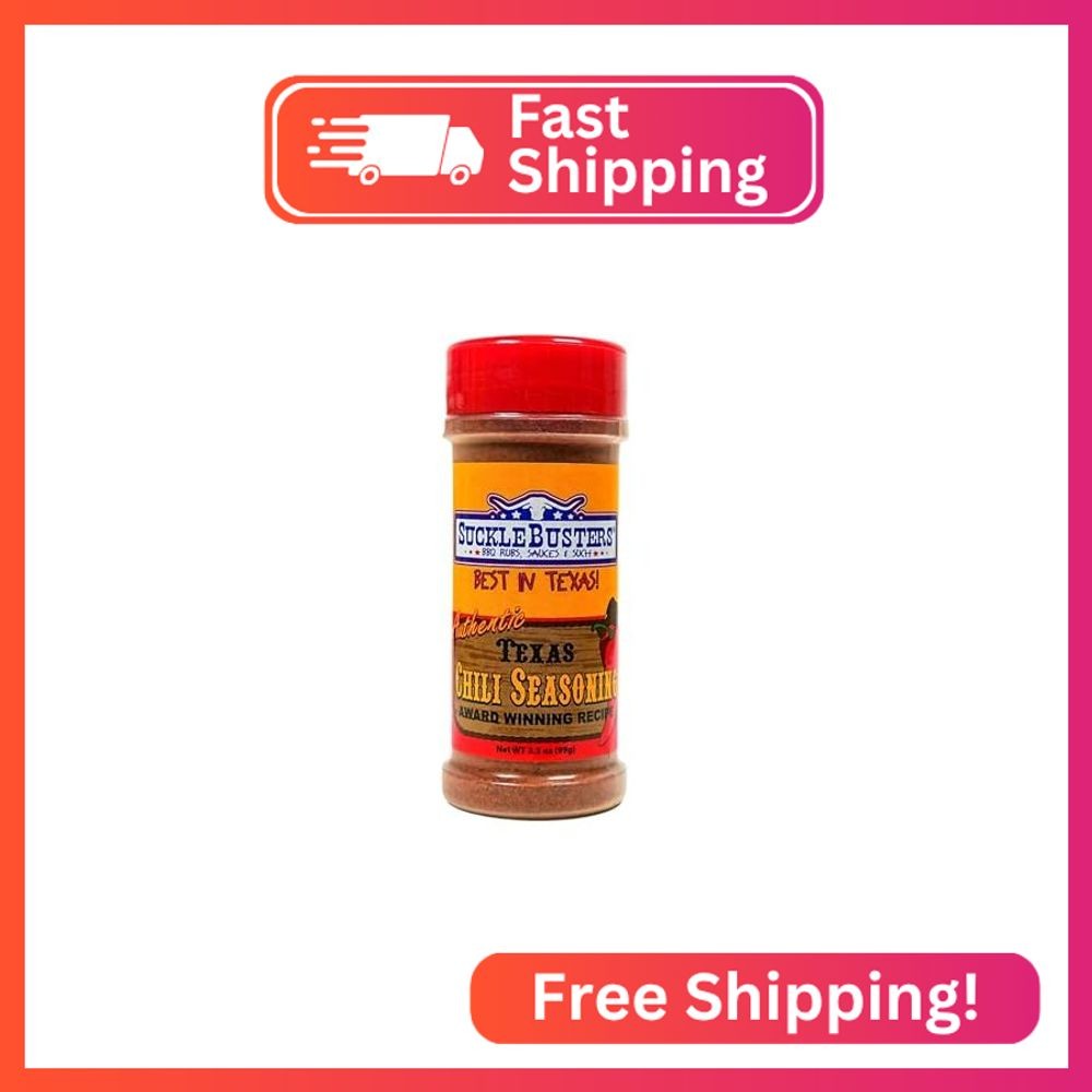 SuckleBusters Authentic Texas Style Chili Powder Seasoning with Award Winning Gl