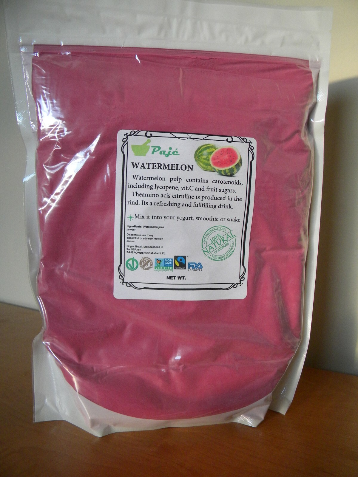 Watermelon powder 8oz 1/2lb – vitC, refreshing , LYCOPENE, exclusive flavor PAJE