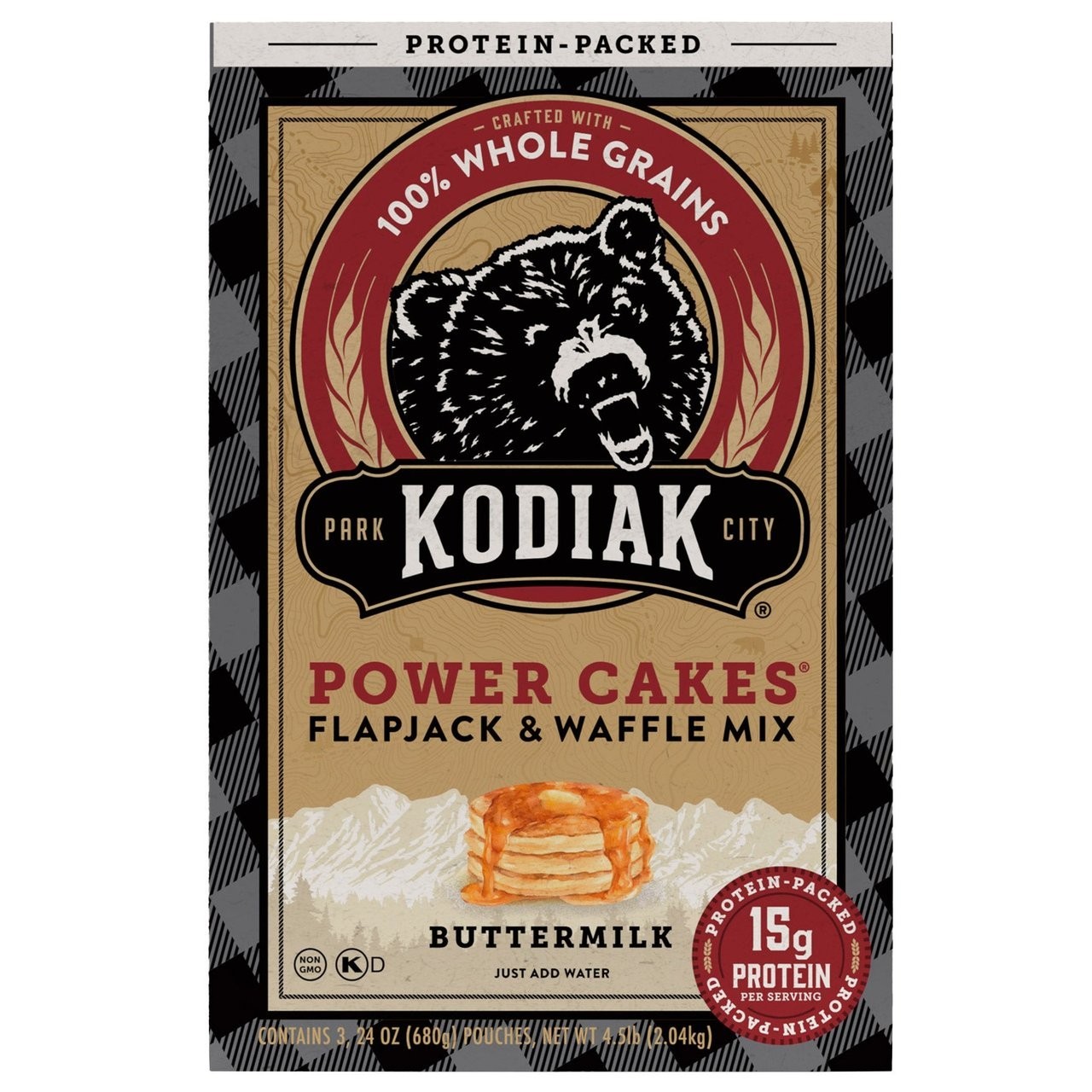 Kodiak Cakes Power Cakes Protein Flapjack and Waffle Mix – 72 oz