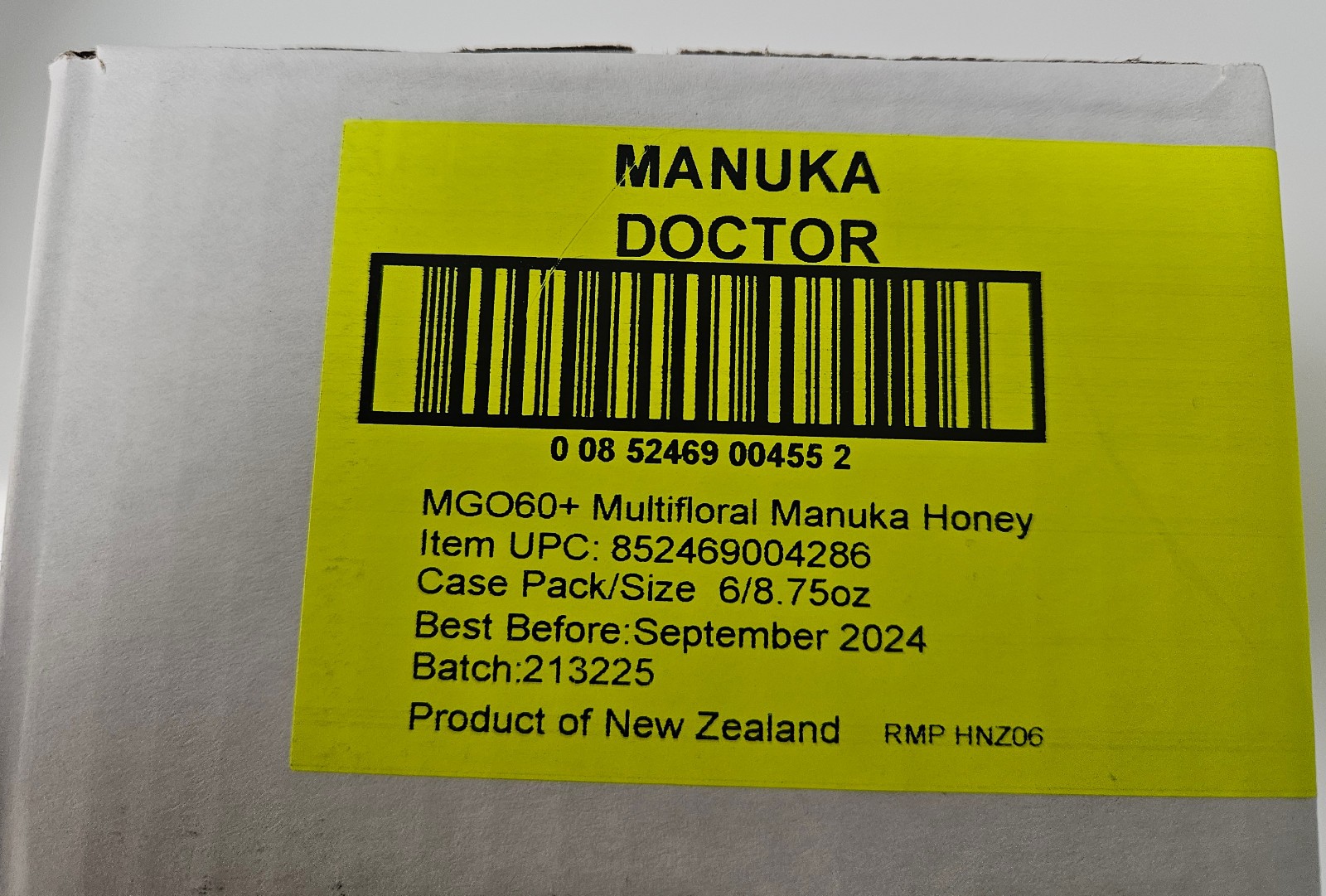 6 x MANUKA DOCTOR – MGO 60+ Manuka Honey Multifloral,100% Pure New Zealand Honey